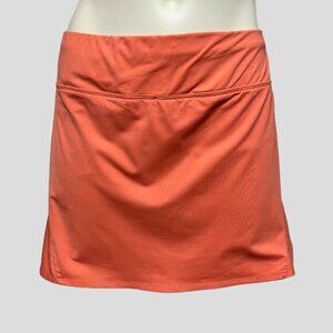Lija Orange Athletic Golf, Running, Tennis Skort Skirt